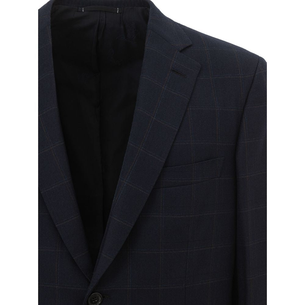 Blue Wool Blazer - TIZZIL