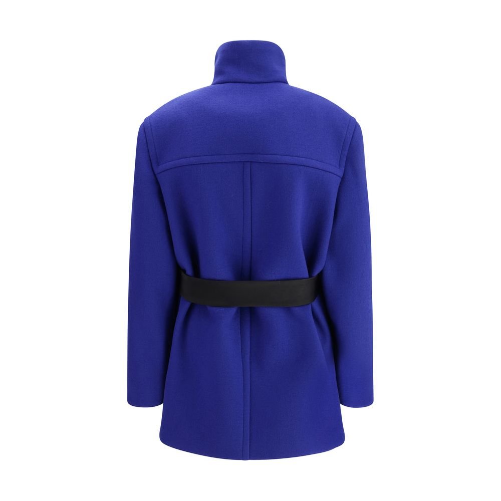 Blue Wool Coat - TIZZIL