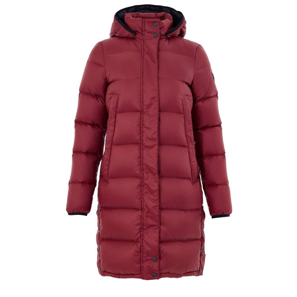 Bordeaux Cotton Full - Length Jacket - TIZZIL
