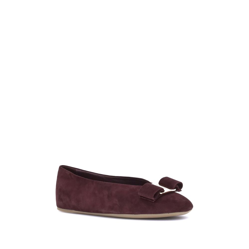 Bordeaux Goatskin Ballet Flats - TIZZIL
