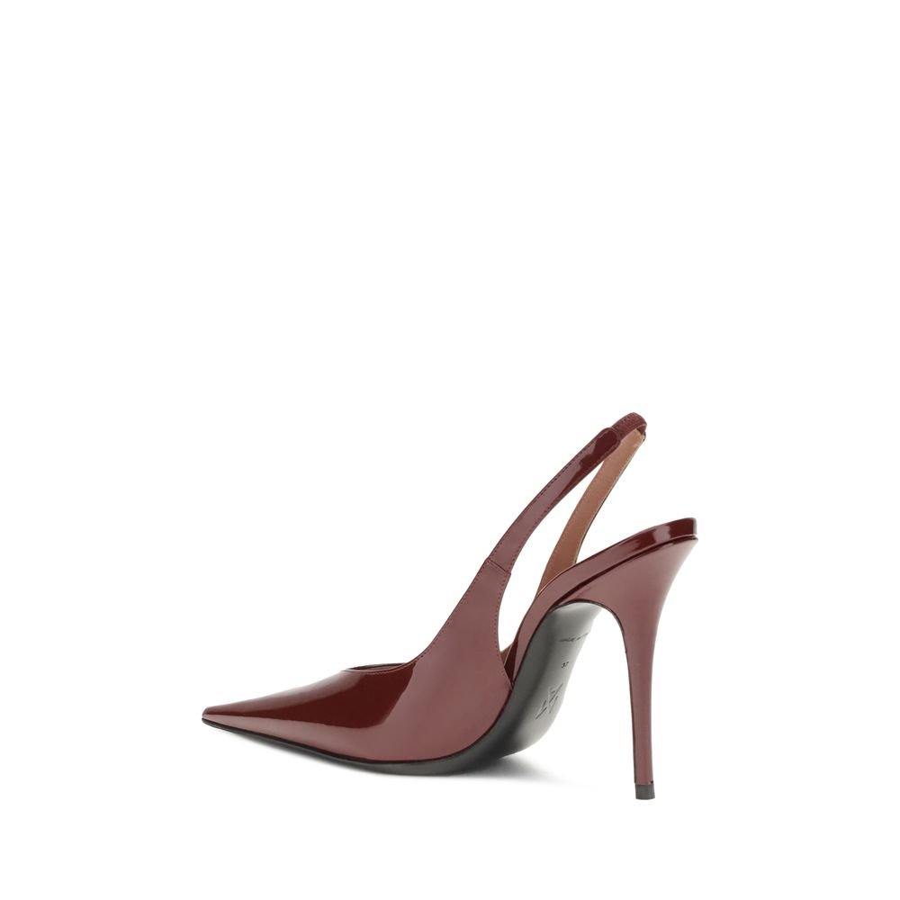 Bordeaux Leather Platform Pumps - TIZZIL