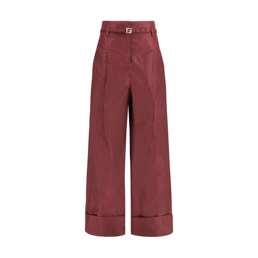 Bordeaux Silk Dress Pants - TIZZIL