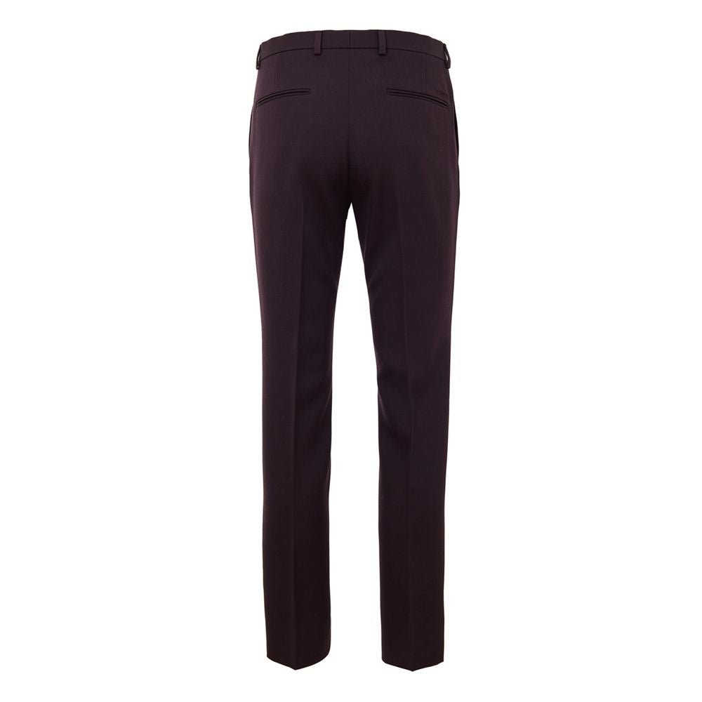 Bordeaux Wool Dress Pants - TIZZIL