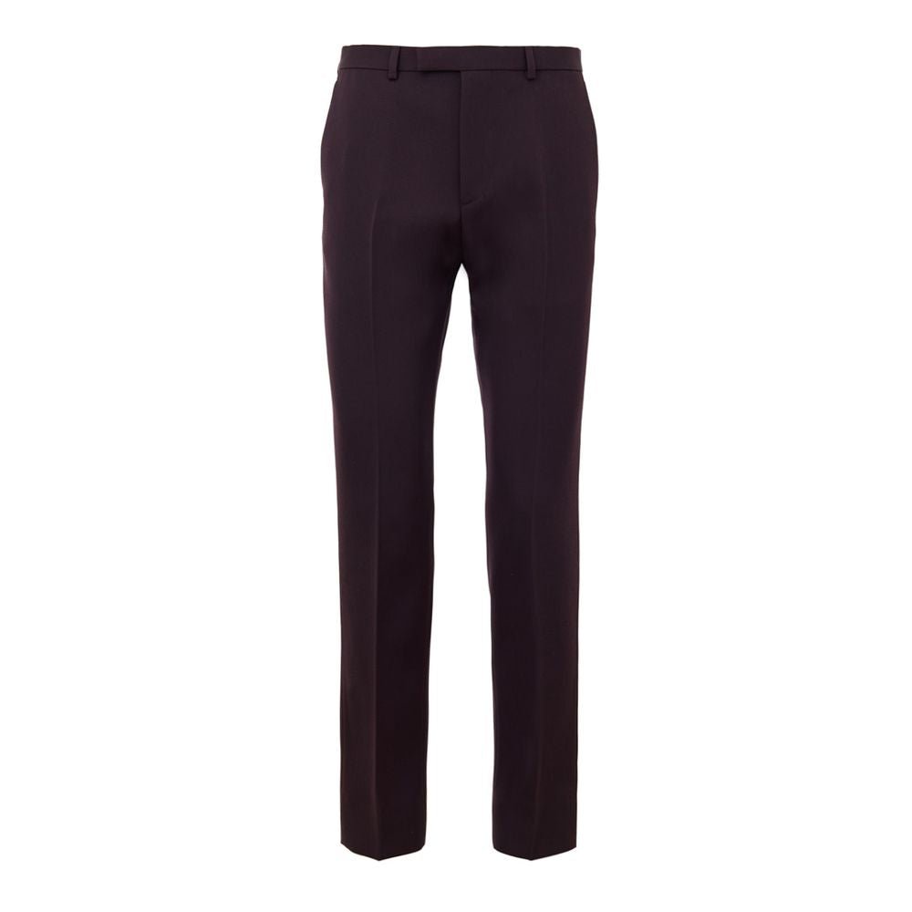 Bordeaux Wool Dress Pants - TIZZIL