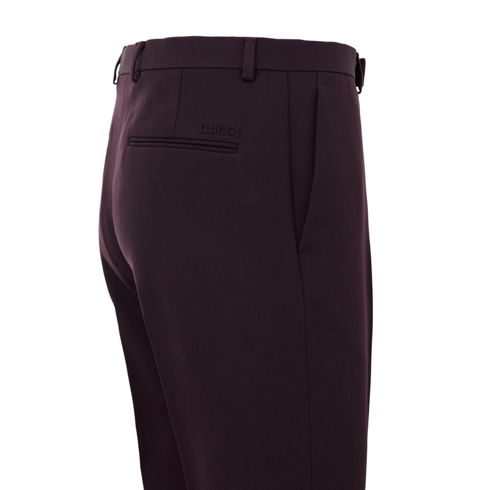 Bordeaux Wool Dress Pants - TIZZIL