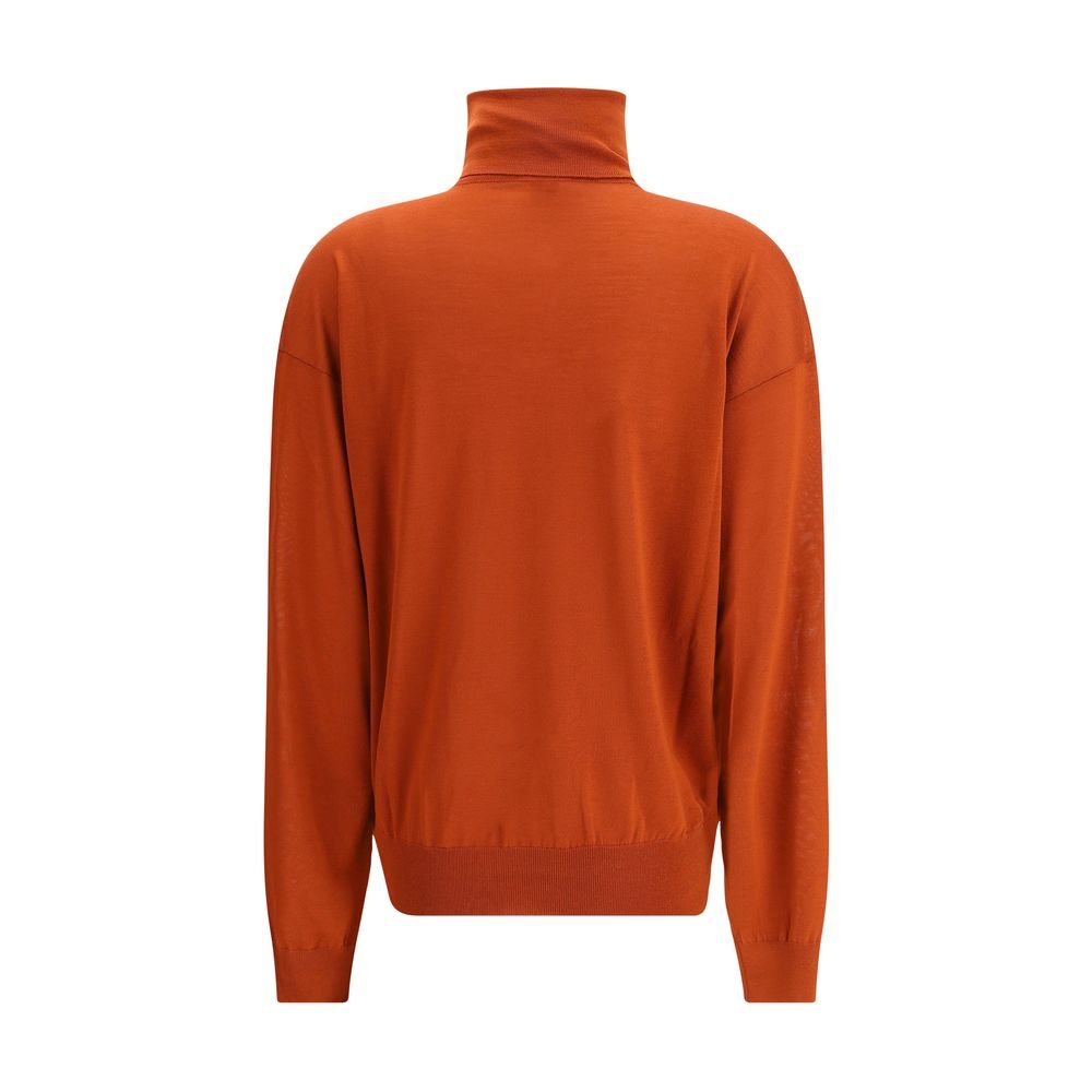 Bordeaux Wool Turtleneck - TIZZIL