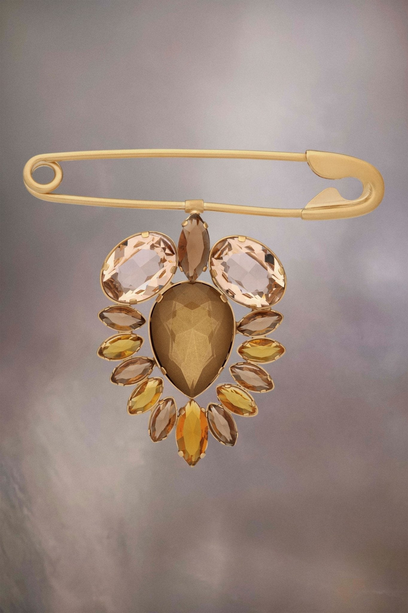 Bronze Fibres Broch - TIZZIL