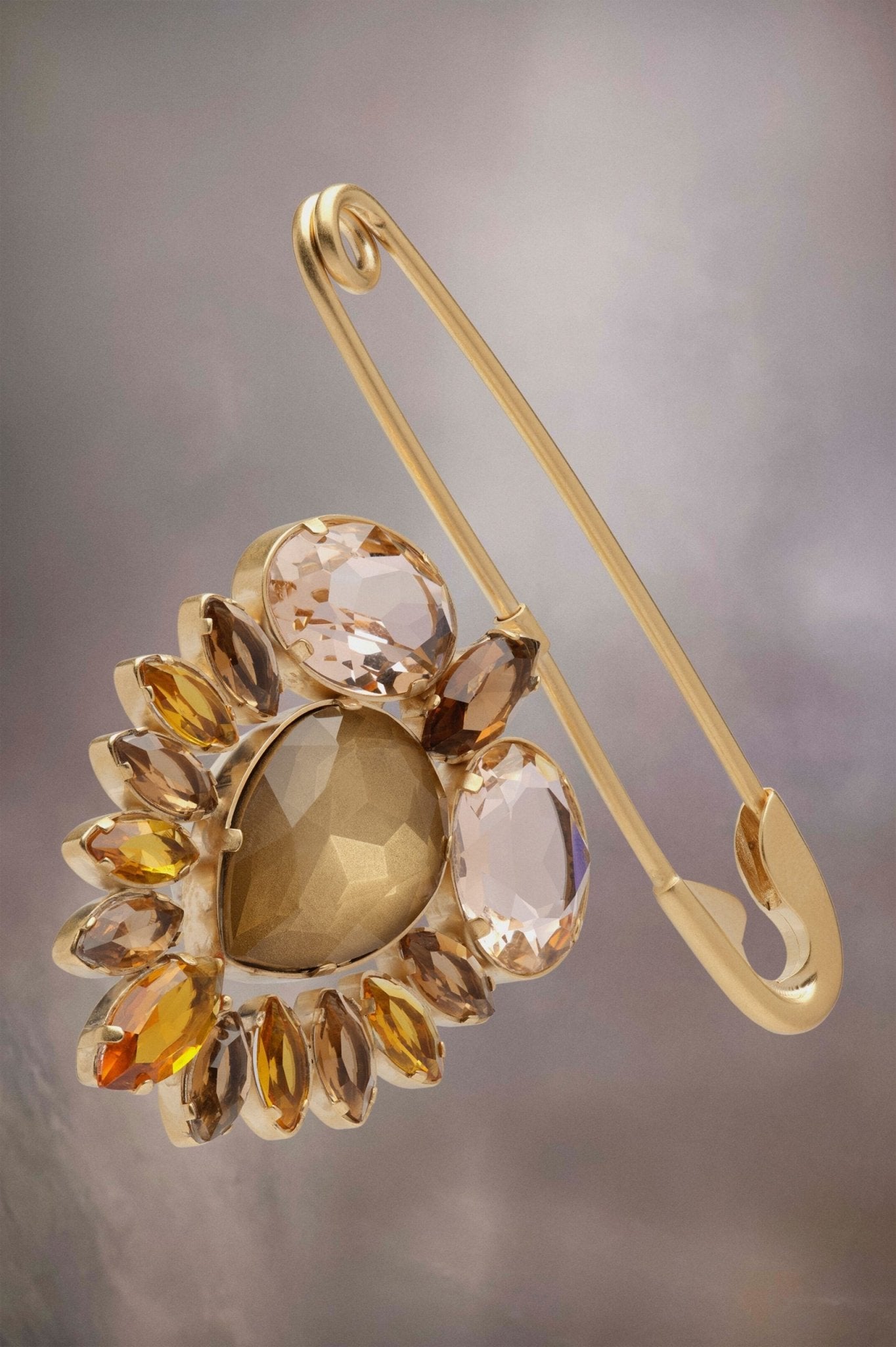 Bronze Fibres Broch - TIZZIL