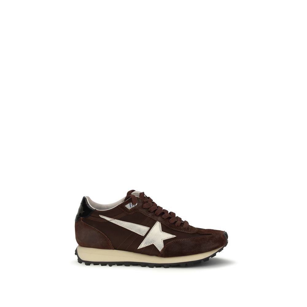 Brown Calf Leather Bos Taurus Athletic Sneakers - TIZZIL
