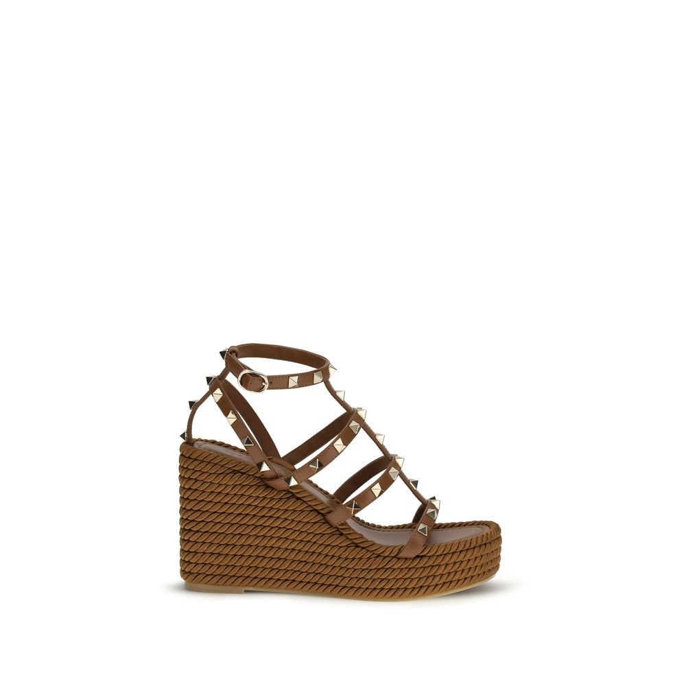 Brown Calf Leather Bos Taurus Espadrilles - TIZZIL