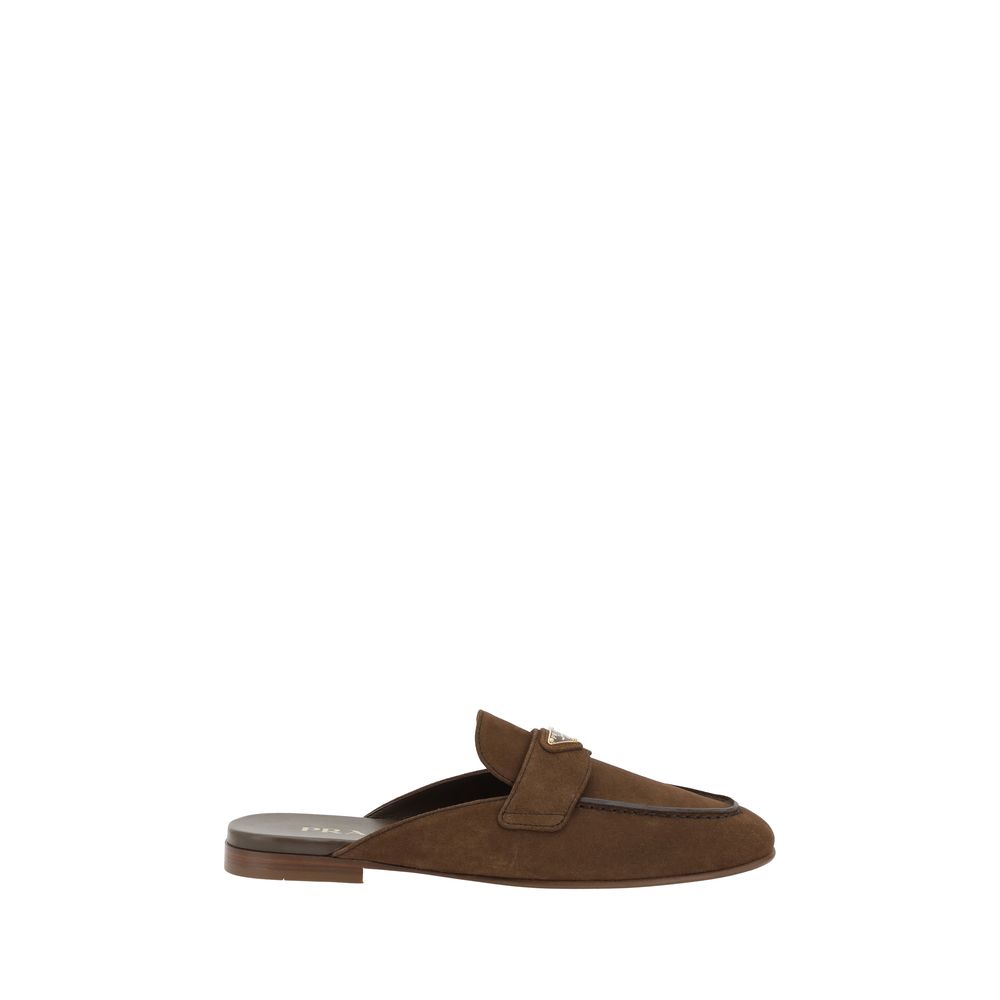 Brown Calf Leather Bos Taurus Mules - TIZZIL