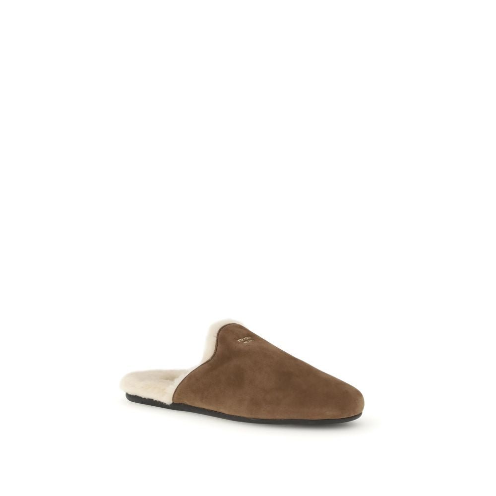 Brown Calf Leather Bos Taurus Mules - TIZZIL