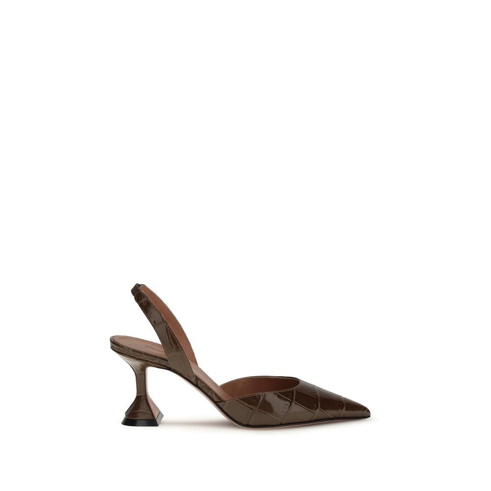 Brown Calf Leather Bos Taurus Platform Pumps - TIZZIL