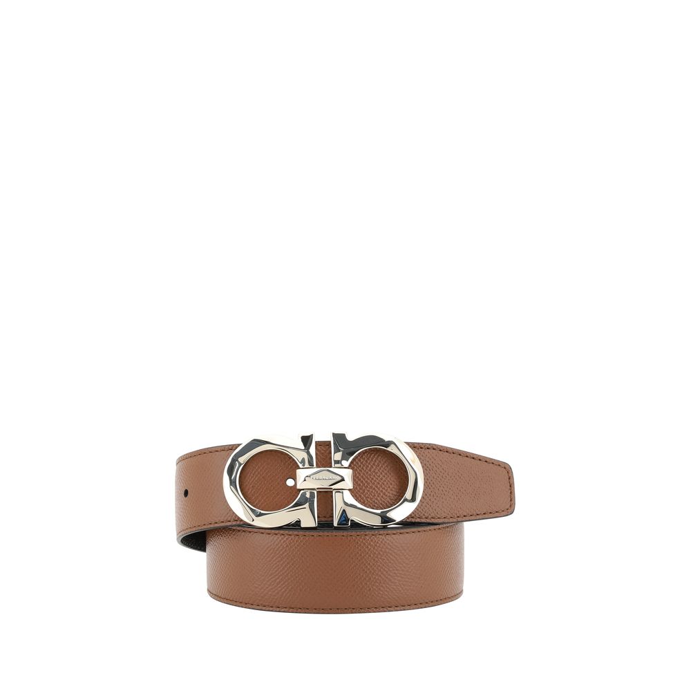 Brown Calf Leather Bos Taurus Regular Belt - TIZZIL