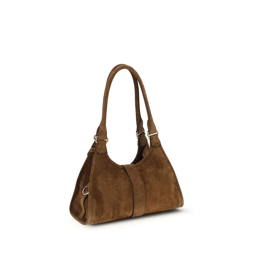 Brown Calf Leather Bos Taurus Shoulder Bag - TIZZIL
