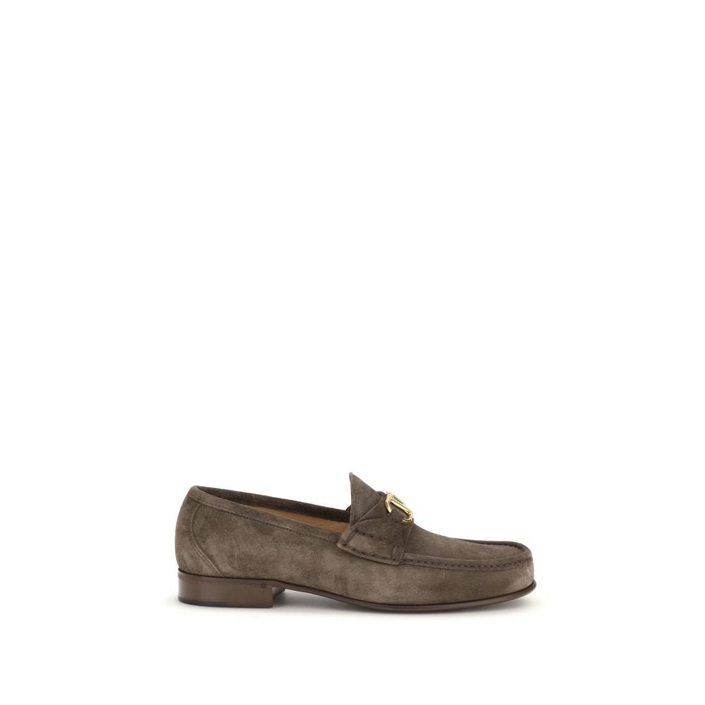 Brown Calf Leather Bos Taurus Slip - On Loafers - TIZZIL