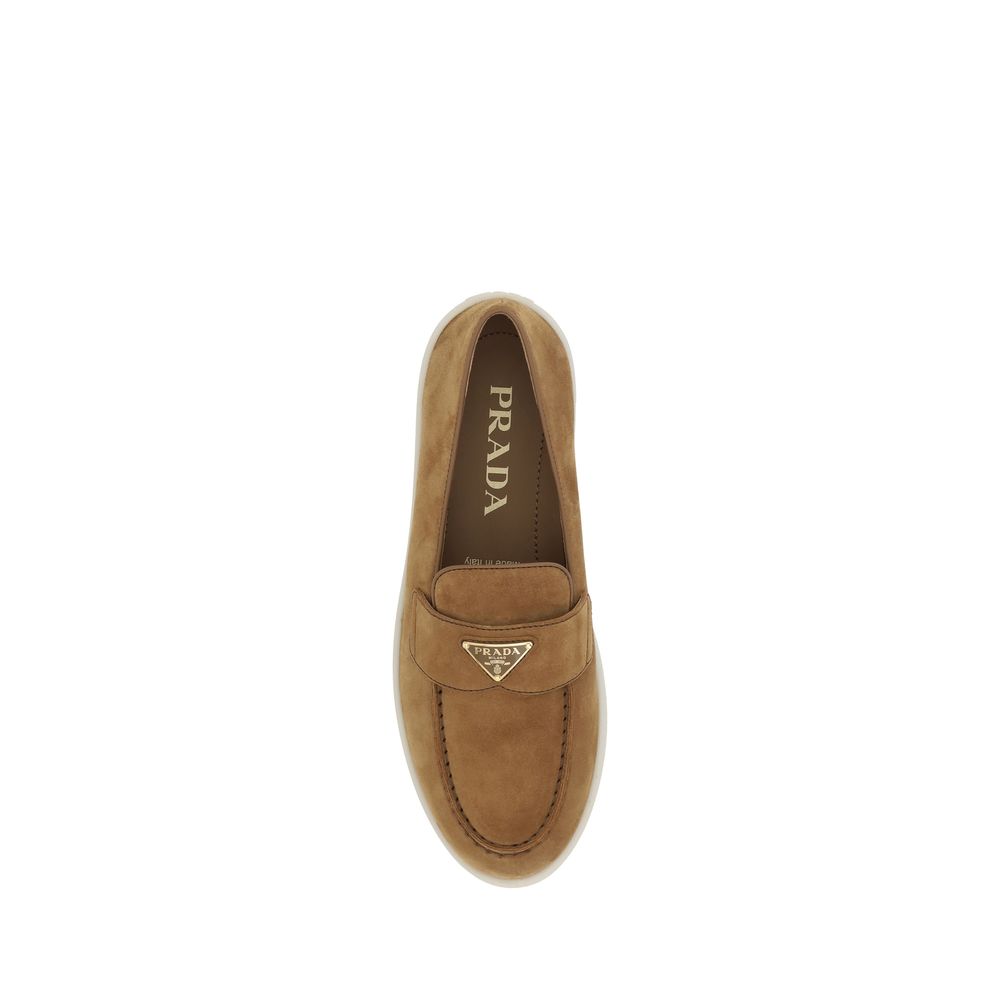 Brown Calf Leather Bos Taurus Slip - On Loafers - TIZZIL