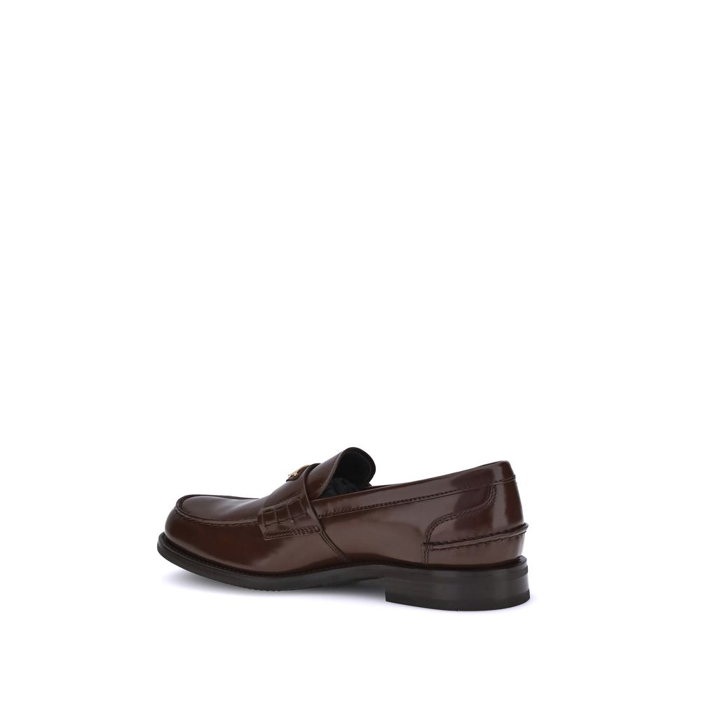 Brown Calf Leather Bos Taurus Slip - On Loafers - TIZZIL