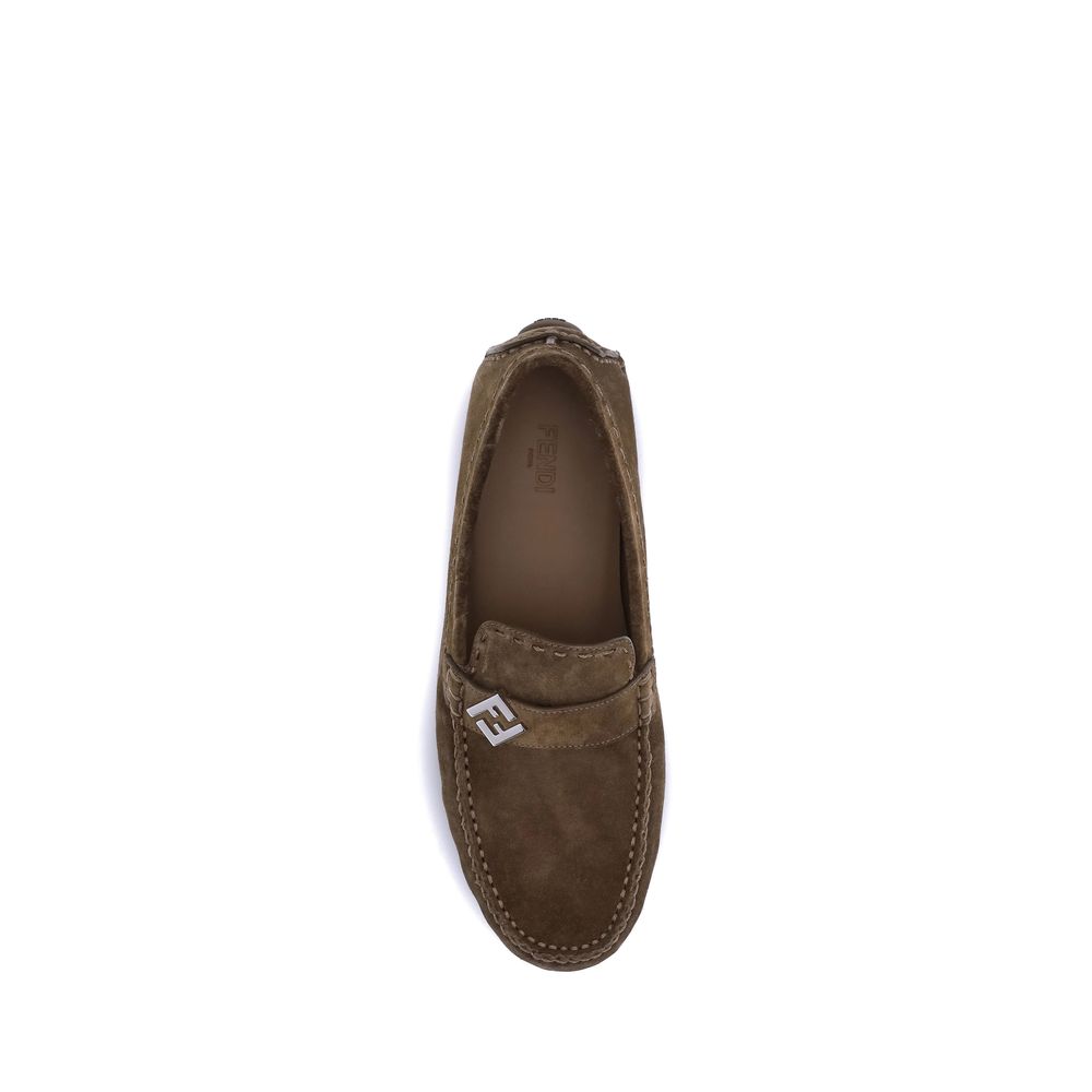 Brown Calf Leather Bos Taurus Slip - On Loafers - TIZZIL