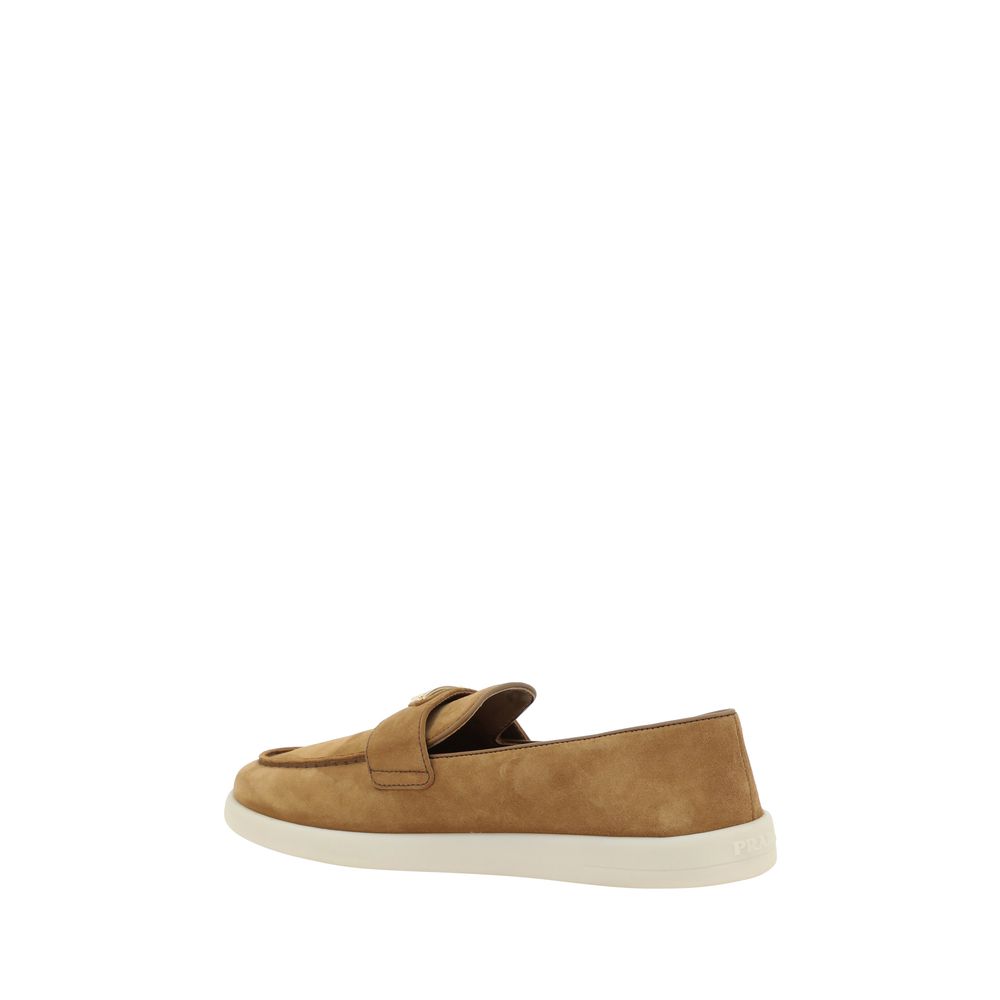 Brown Calf Leather Bos Taurus Slip - On Loafers - TIZZIL