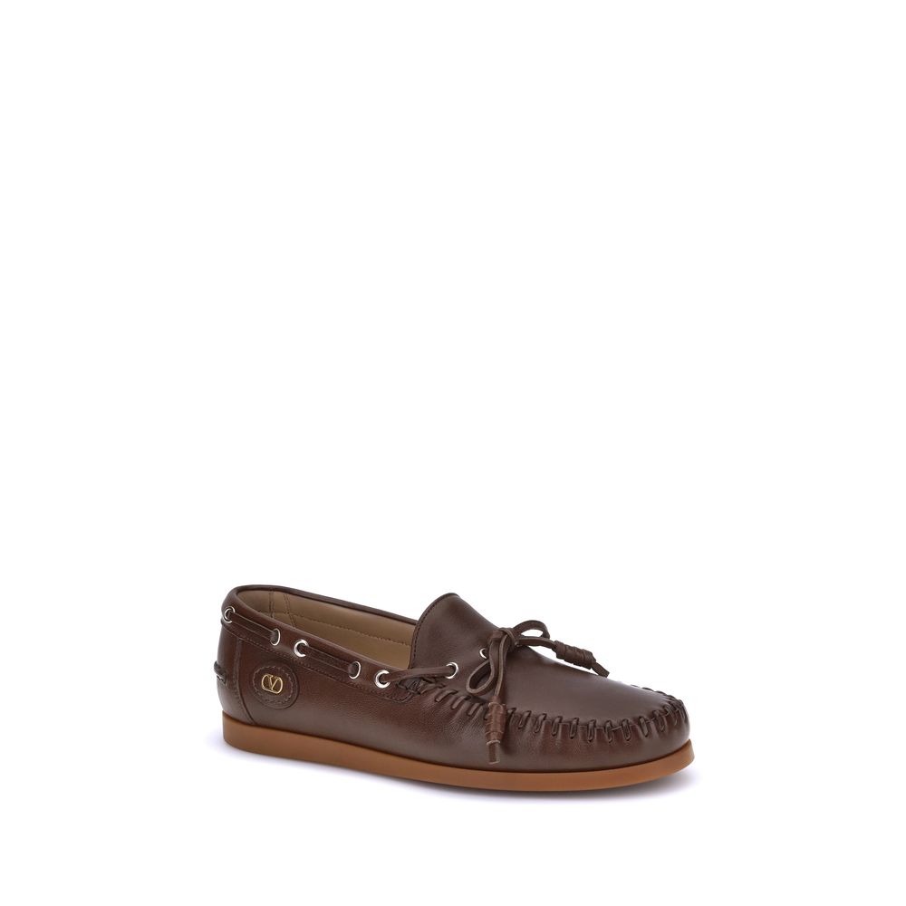 Brown Calf Leather Bos Taurus Slip - On Loafers - TIZZIL