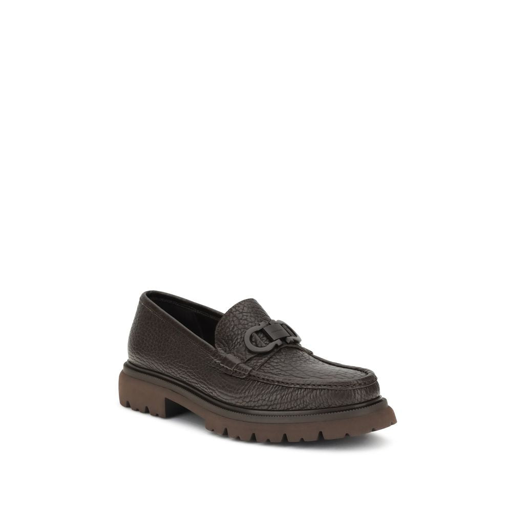Brown Calf Leather Bos Taurus Slip - On Loafers - TIZZIL
