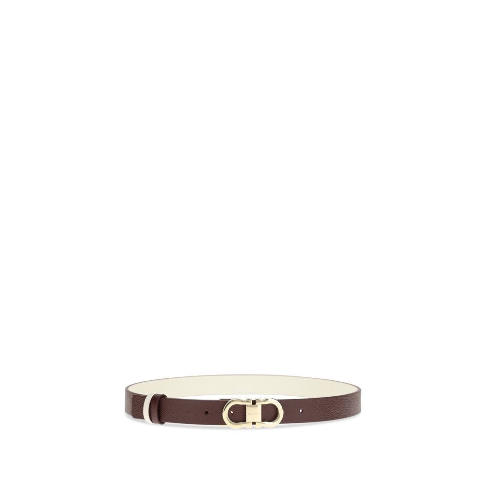 Brown Calf Leather Bos Taurus Thin Belt - TIZZIL