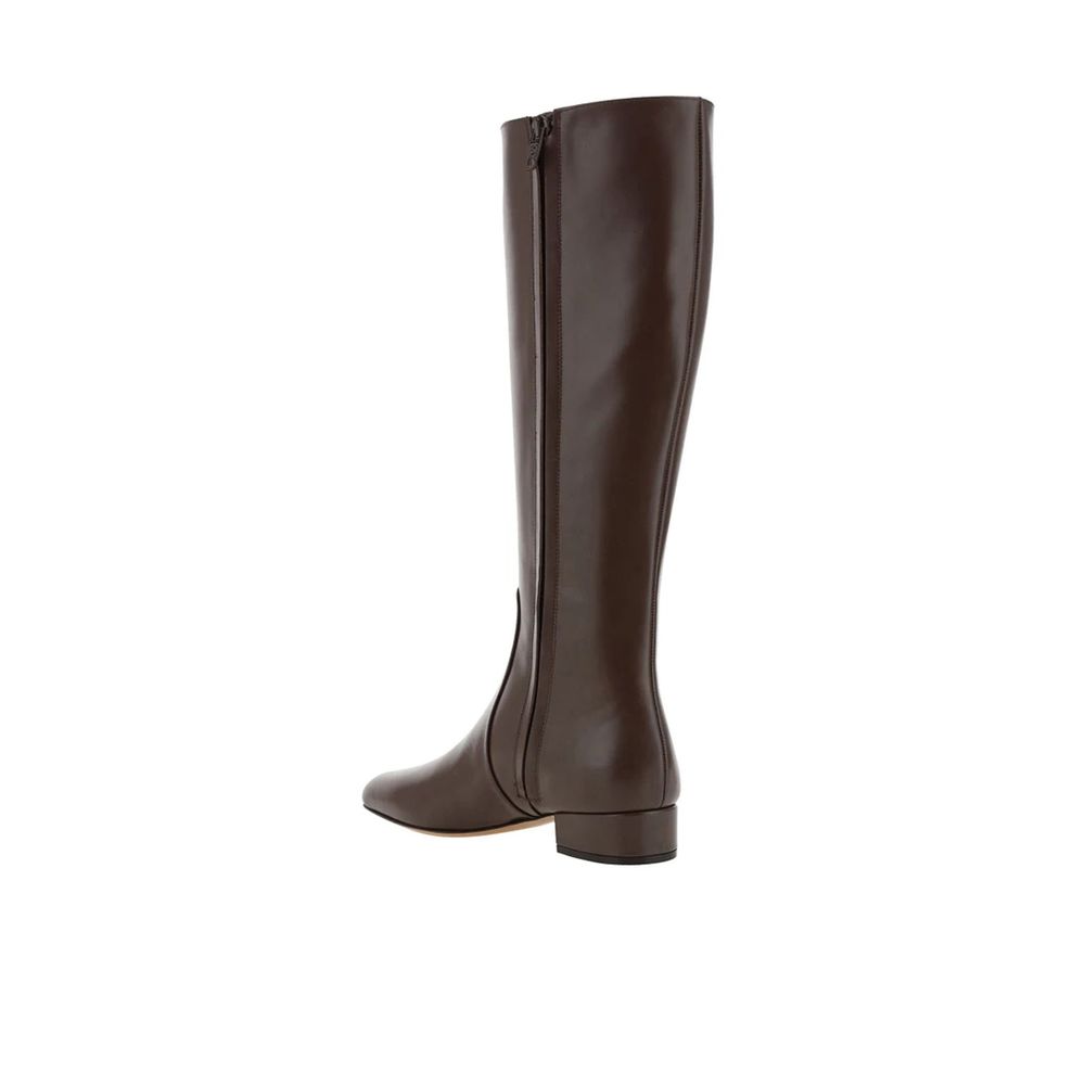Brown Calfskin Boots - TIZZIL