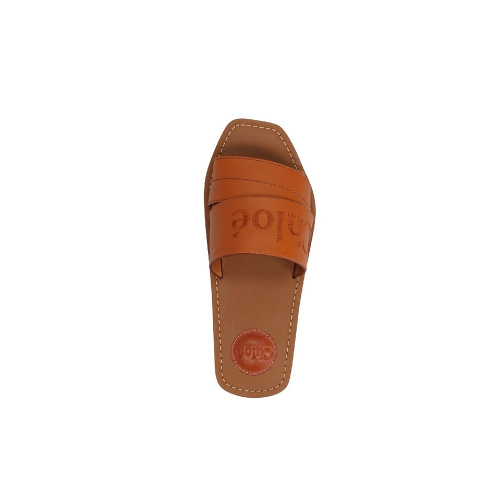 Brown Calfskin Sandals - TIZZIL