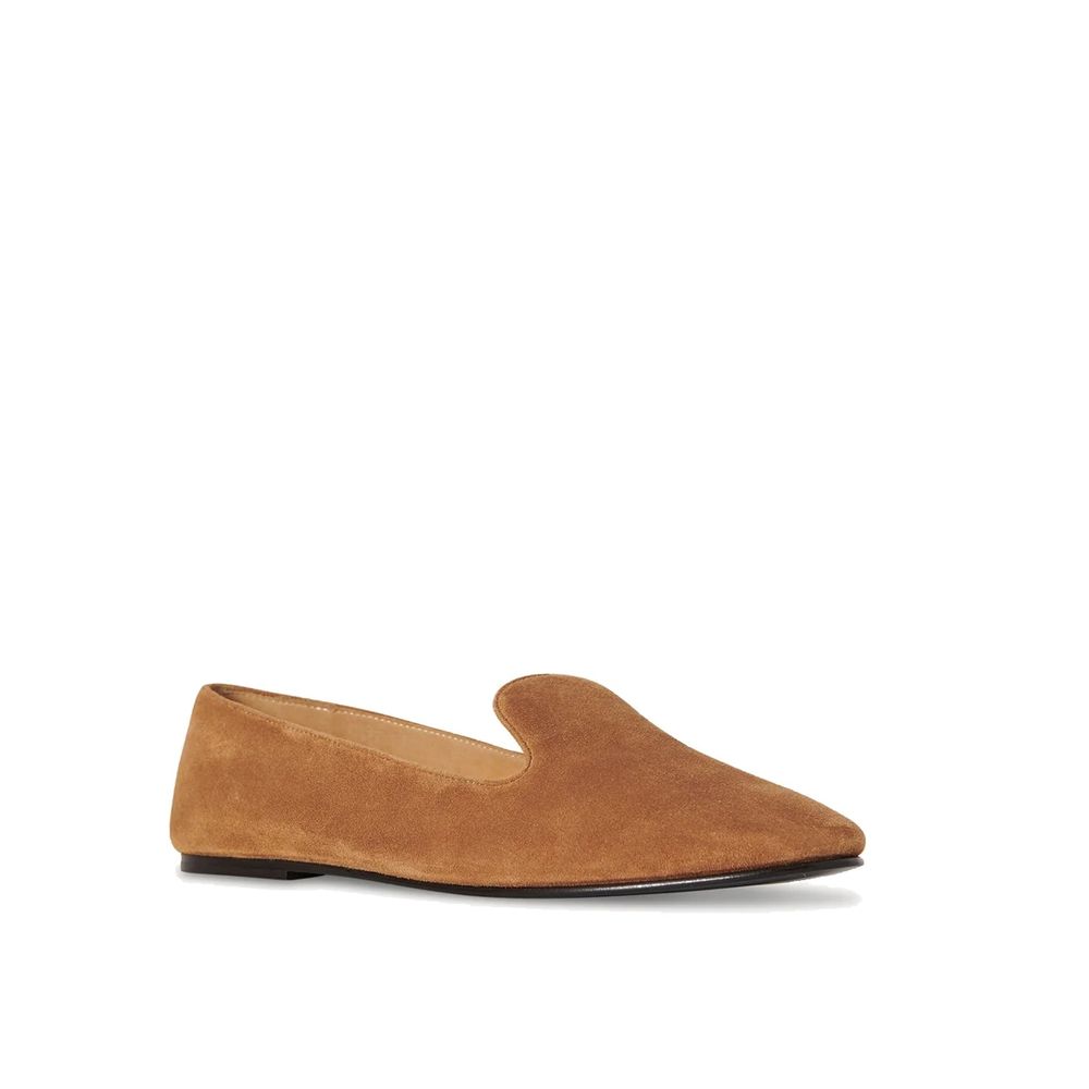 Brown Calfskin Slip - On Loafers - TIZZIL