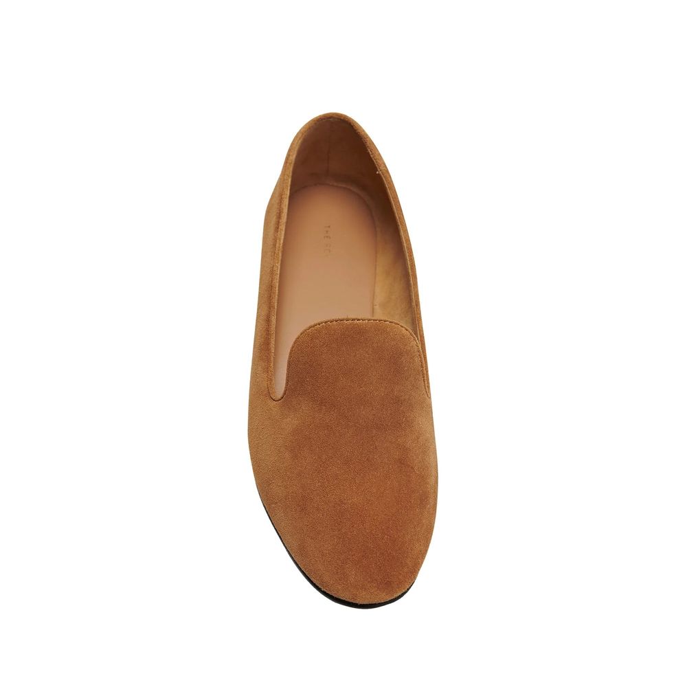 Brown Calfskin Slip - On Loafers - TIZZIL