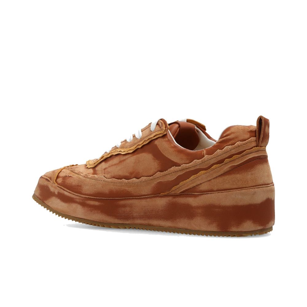 Brown Calfskin Sneakers - TIZZIL