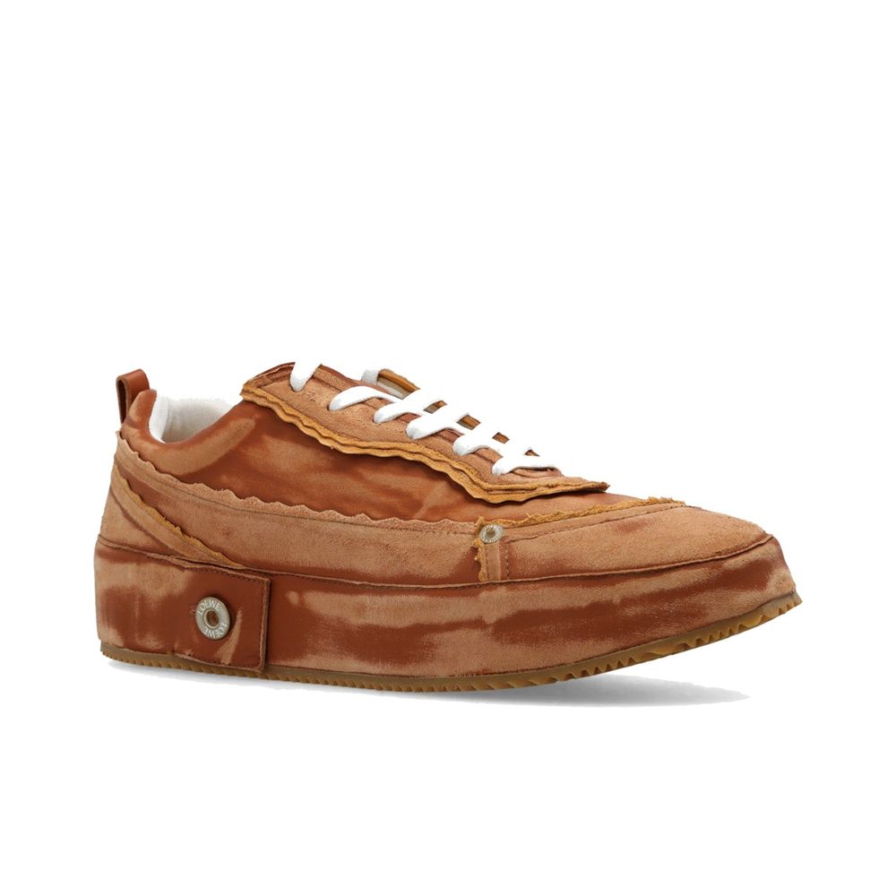 Brown Calfskin Sneakers - TIZZIL