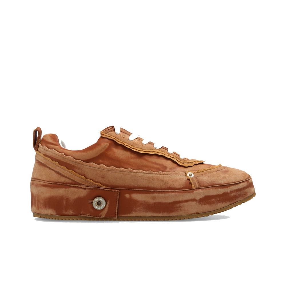 Brown Calfskin Sneakers - TIZZIL