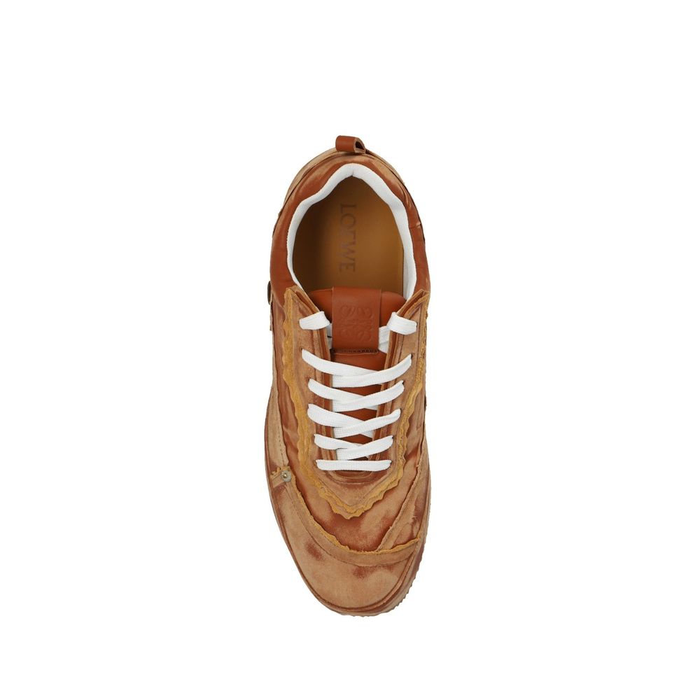 Brown Calfskin Sneakers - TIZZIL