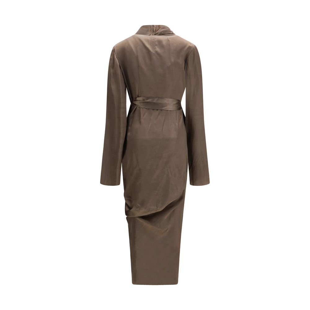 Brown Copper Casual Dress - TIZZIL