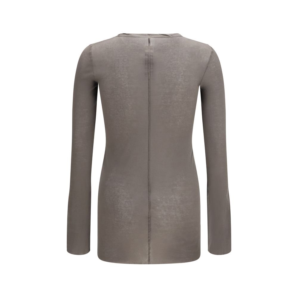 Brown Cotton Long Sleeve T-Shirt - TIZZIL