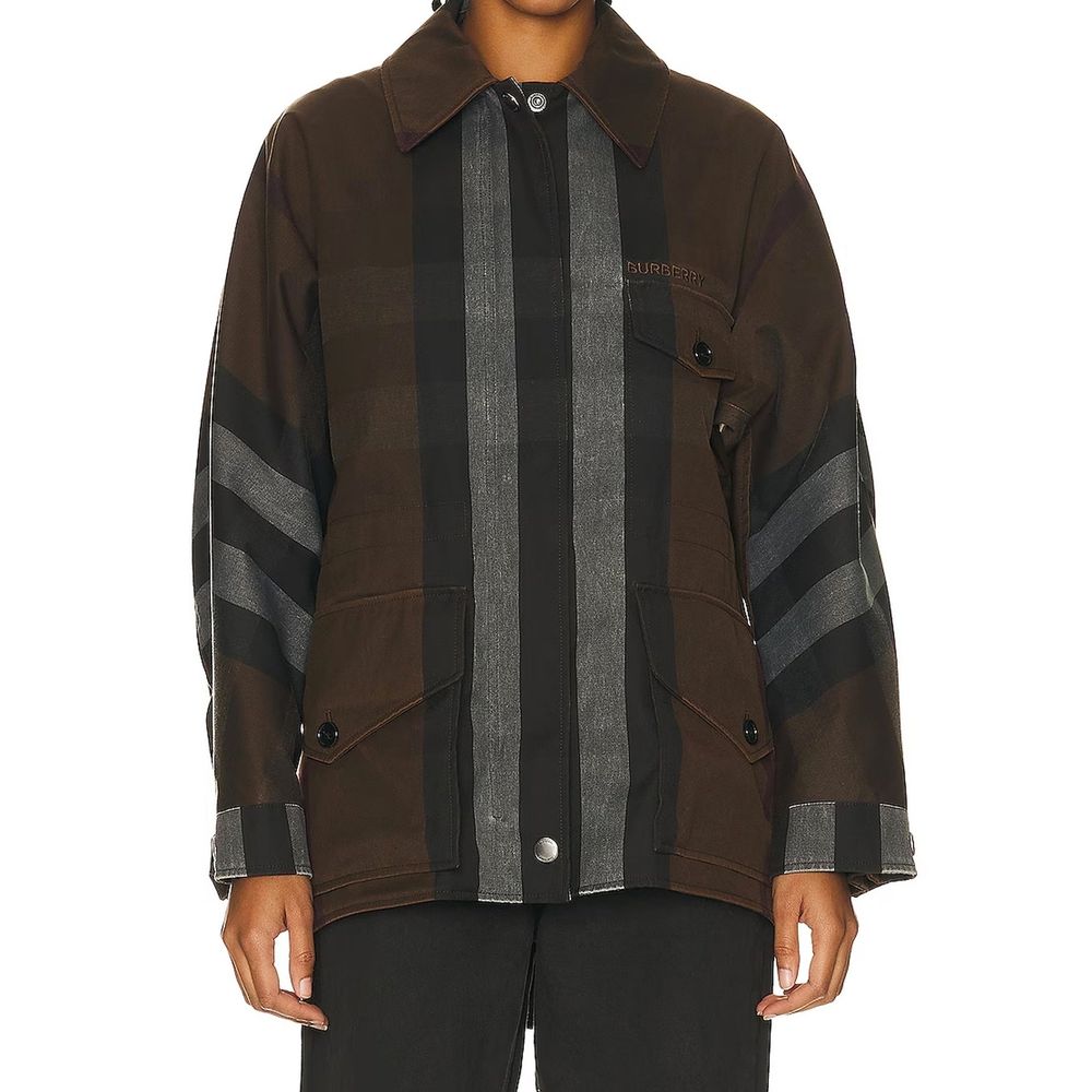 Brown Cotton Parka - TIZZIL