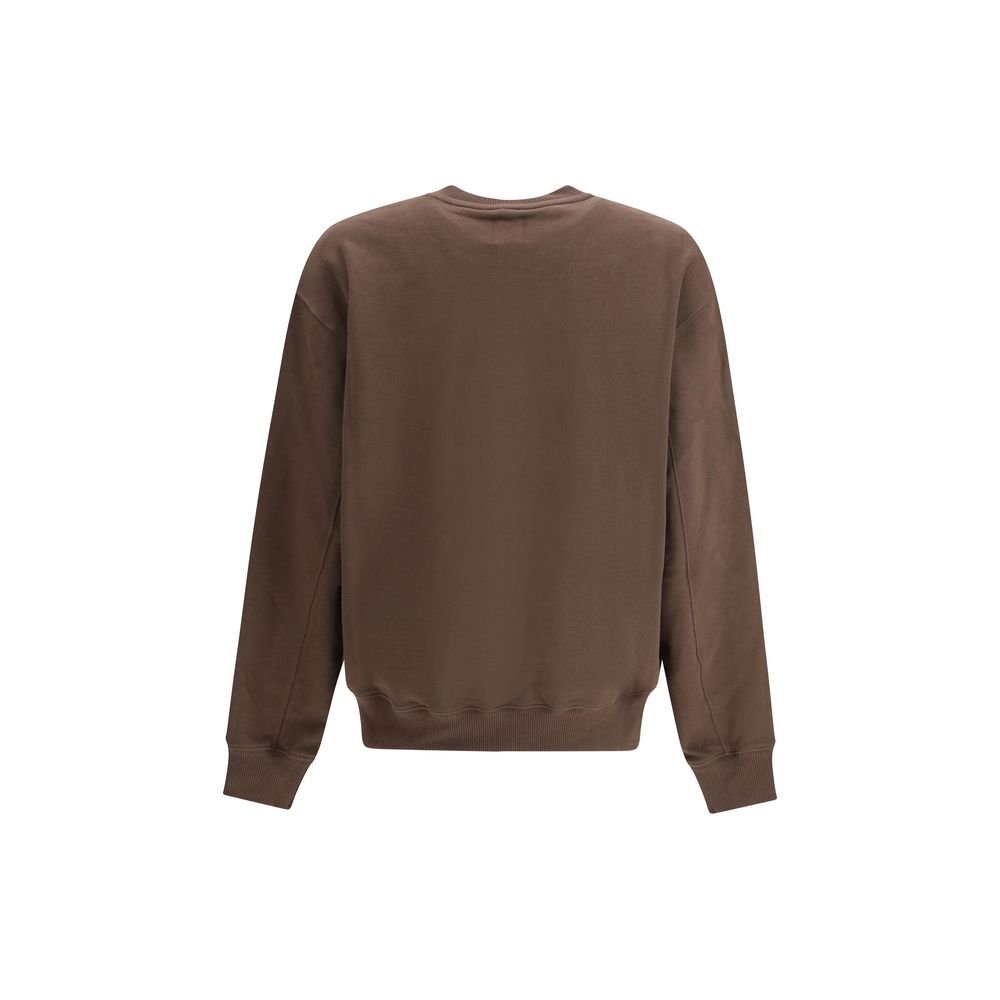 Brown Cotton Sweatshirt - TIZZIL