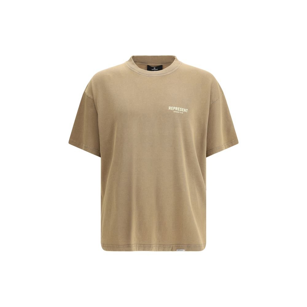 Brown Cotton T-Shirt - TIZZIL
