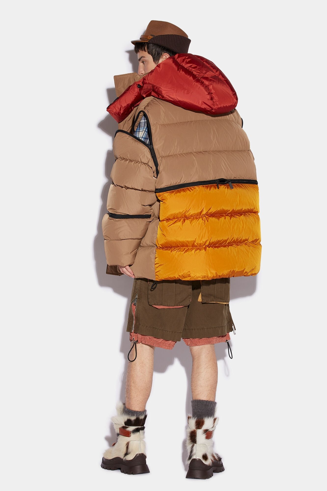 Brown Fibres Full - Length Jacket - TIZZIL