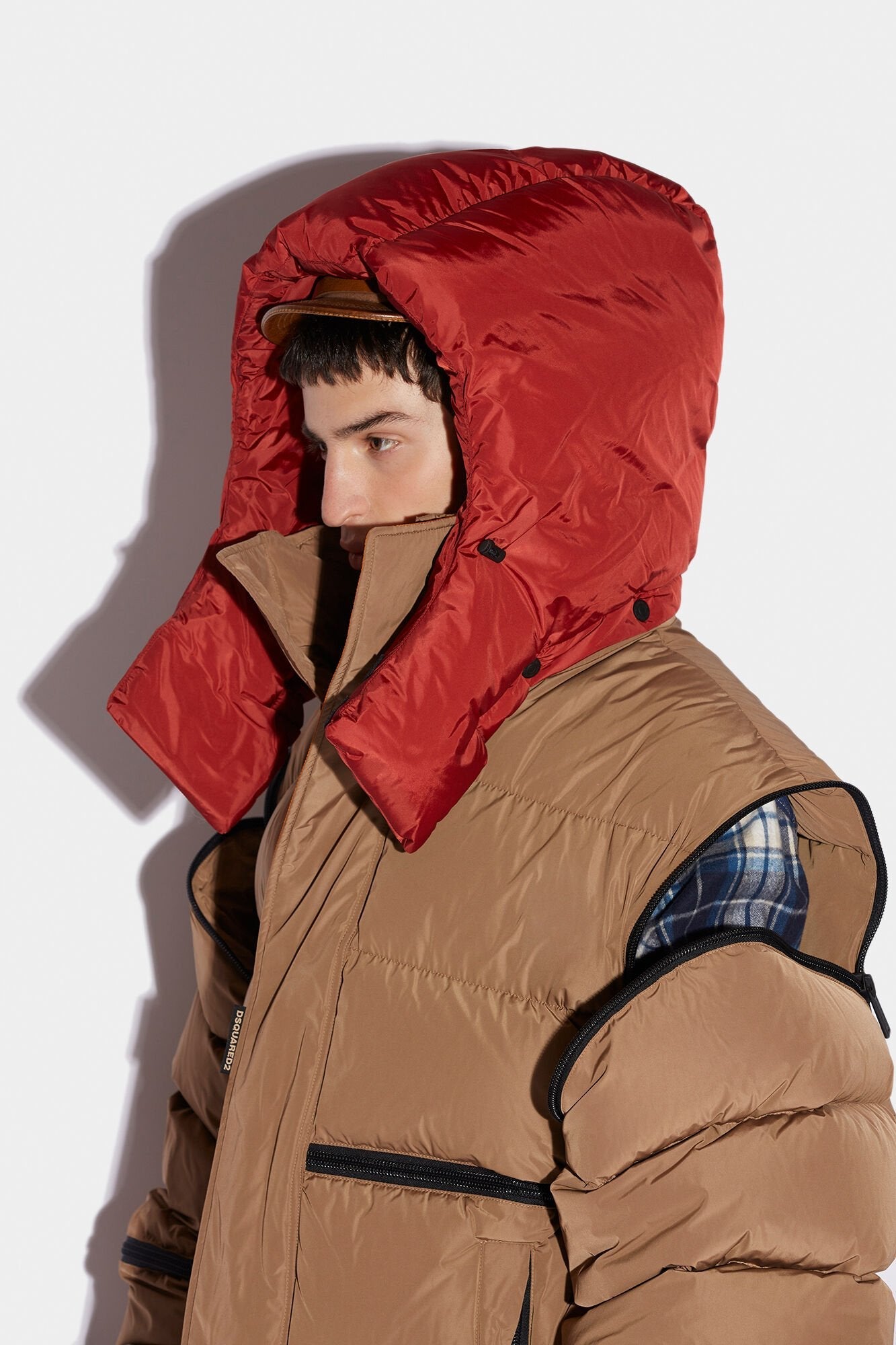 Brown Fibres Full - Length Jacket - TIZZIL