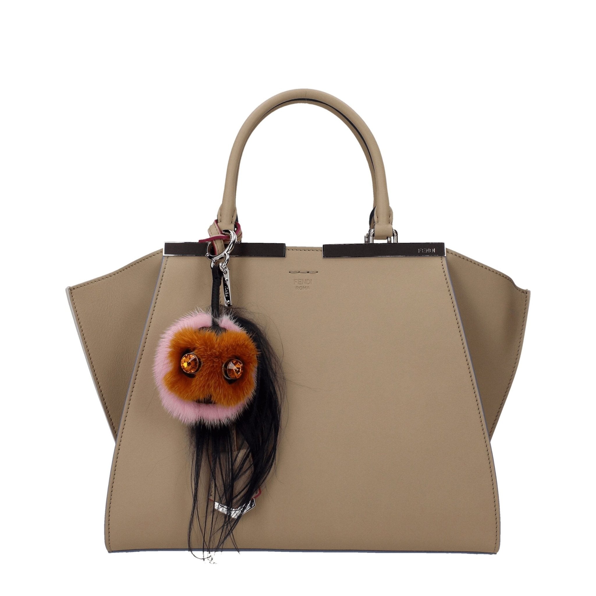 Brown Fur Keychain - TIZZIL