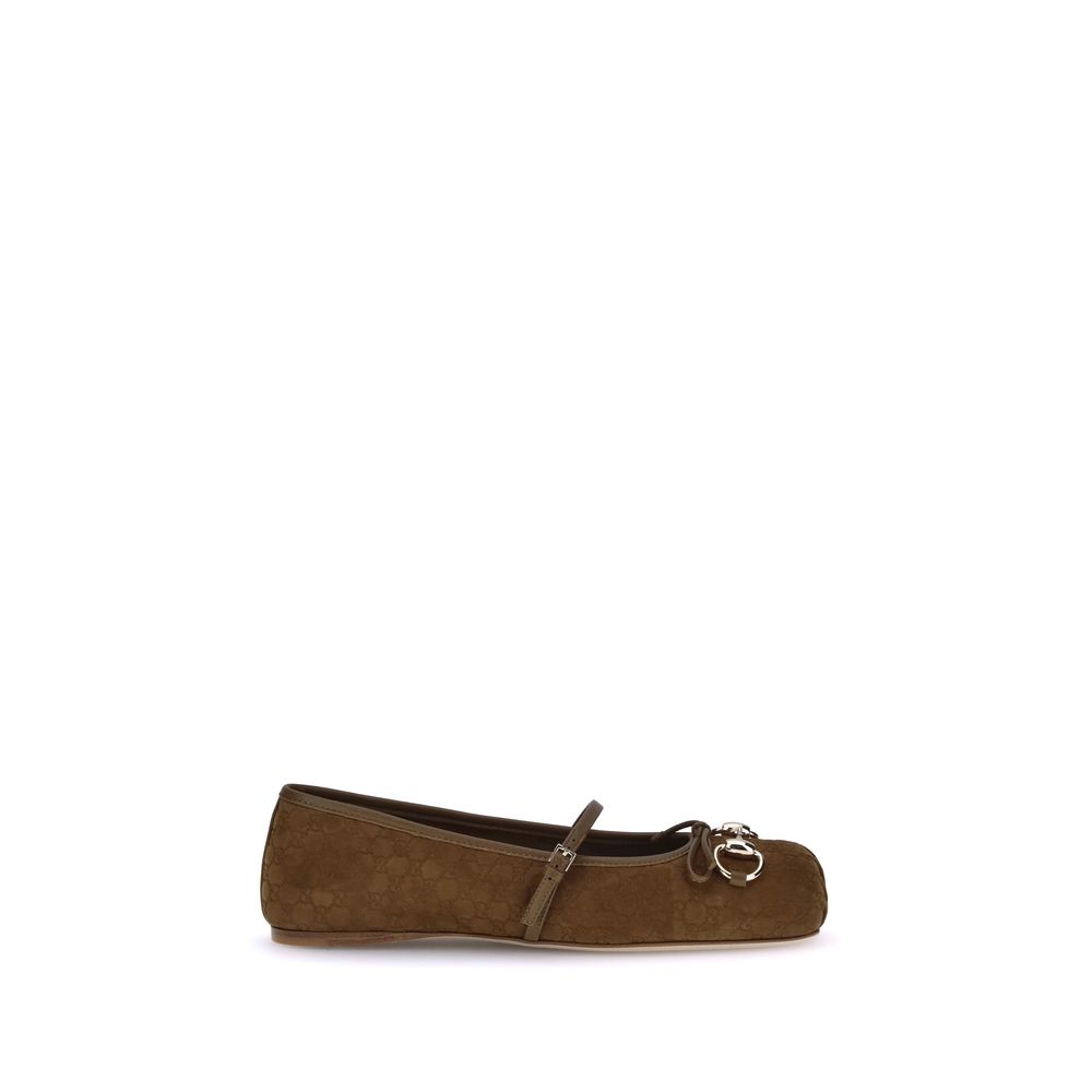 Brown Goatskin Ballet Flats - TIZZIL