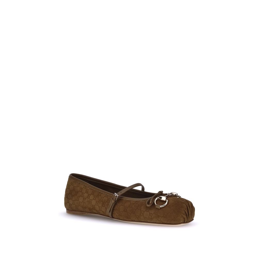 Brown Goatskin Ballet Flats - TIZZIL