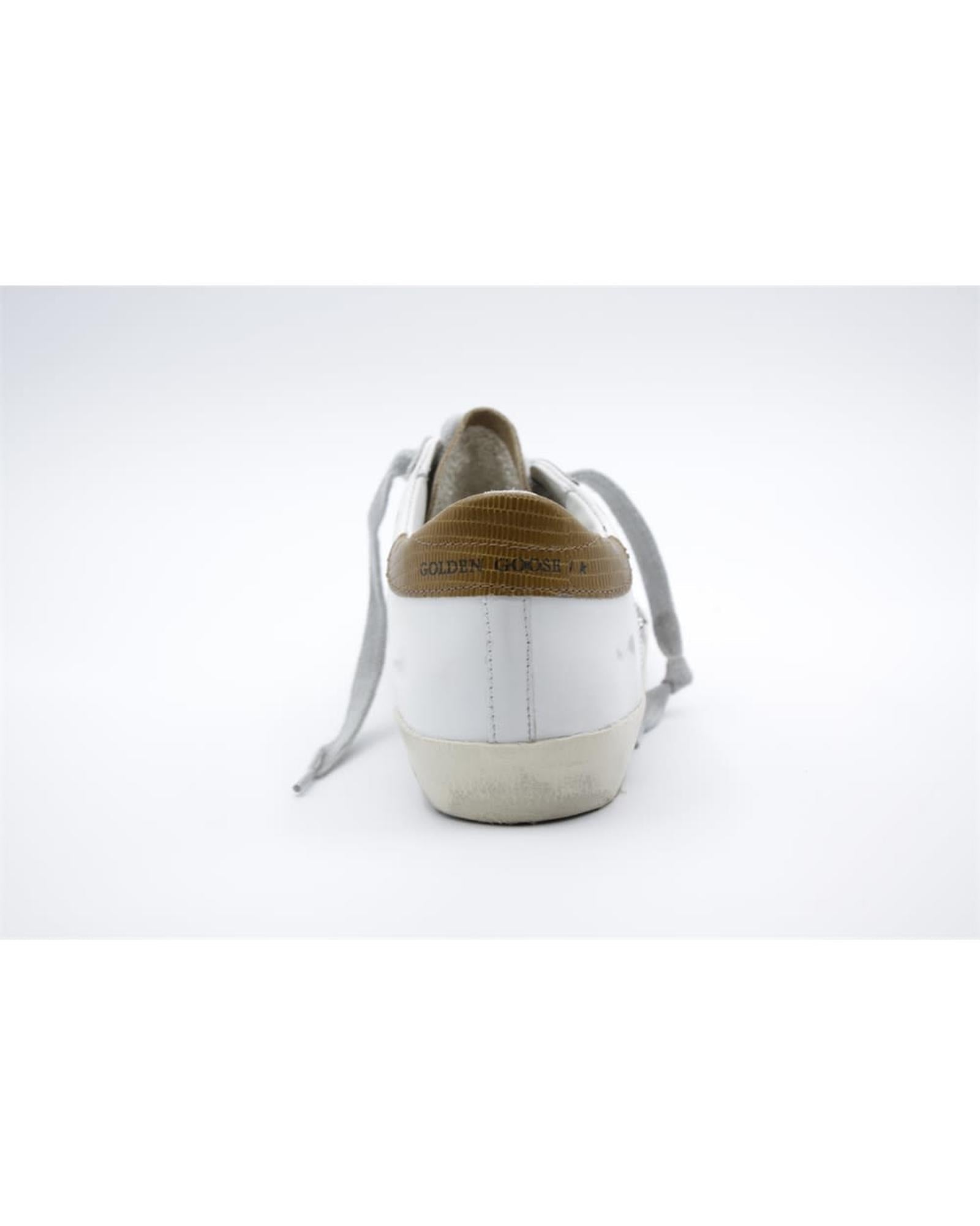 Brown Leather And Textile Low Top Sneakers - TIZZIL