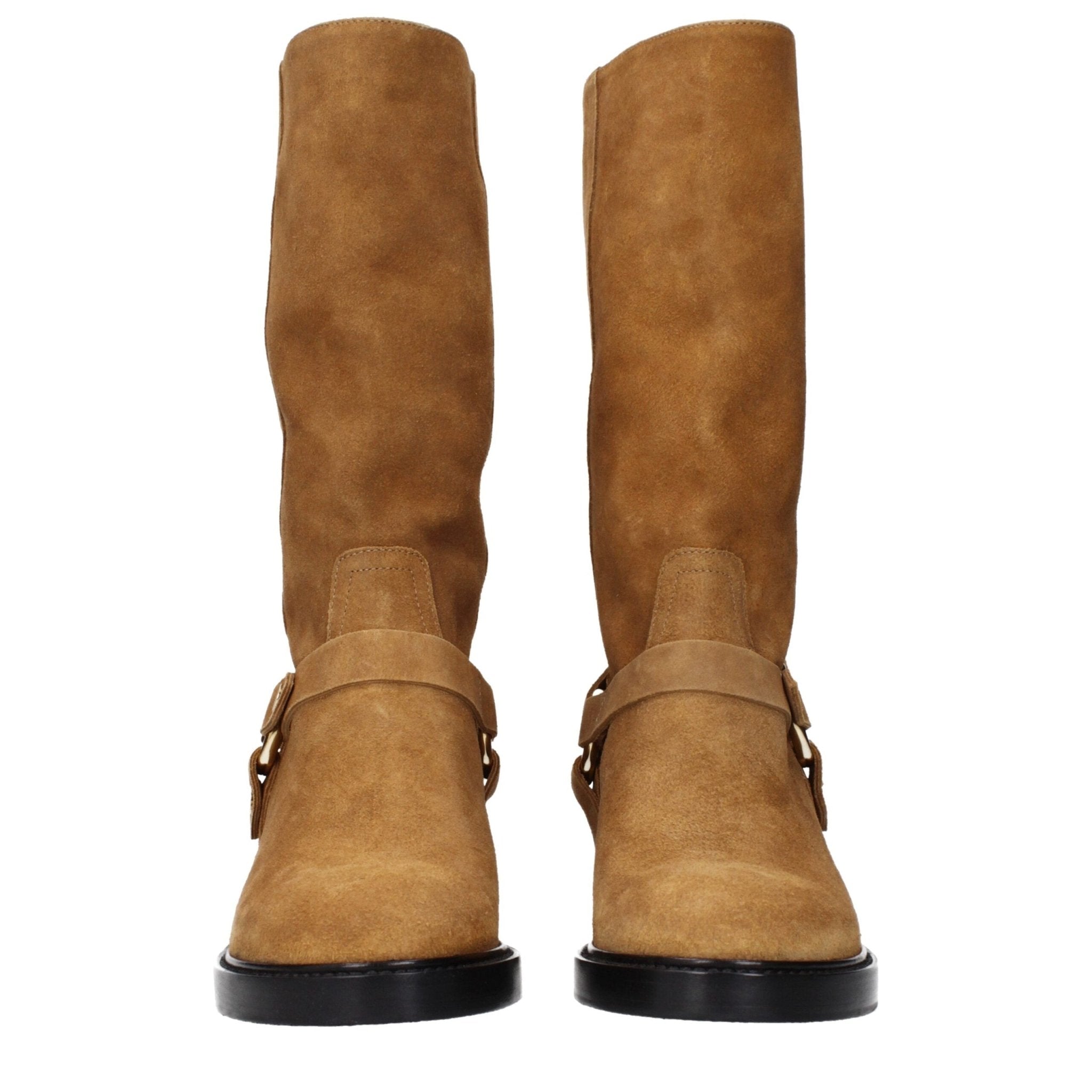 Brown Leather Ankle Boots - TIZZIL