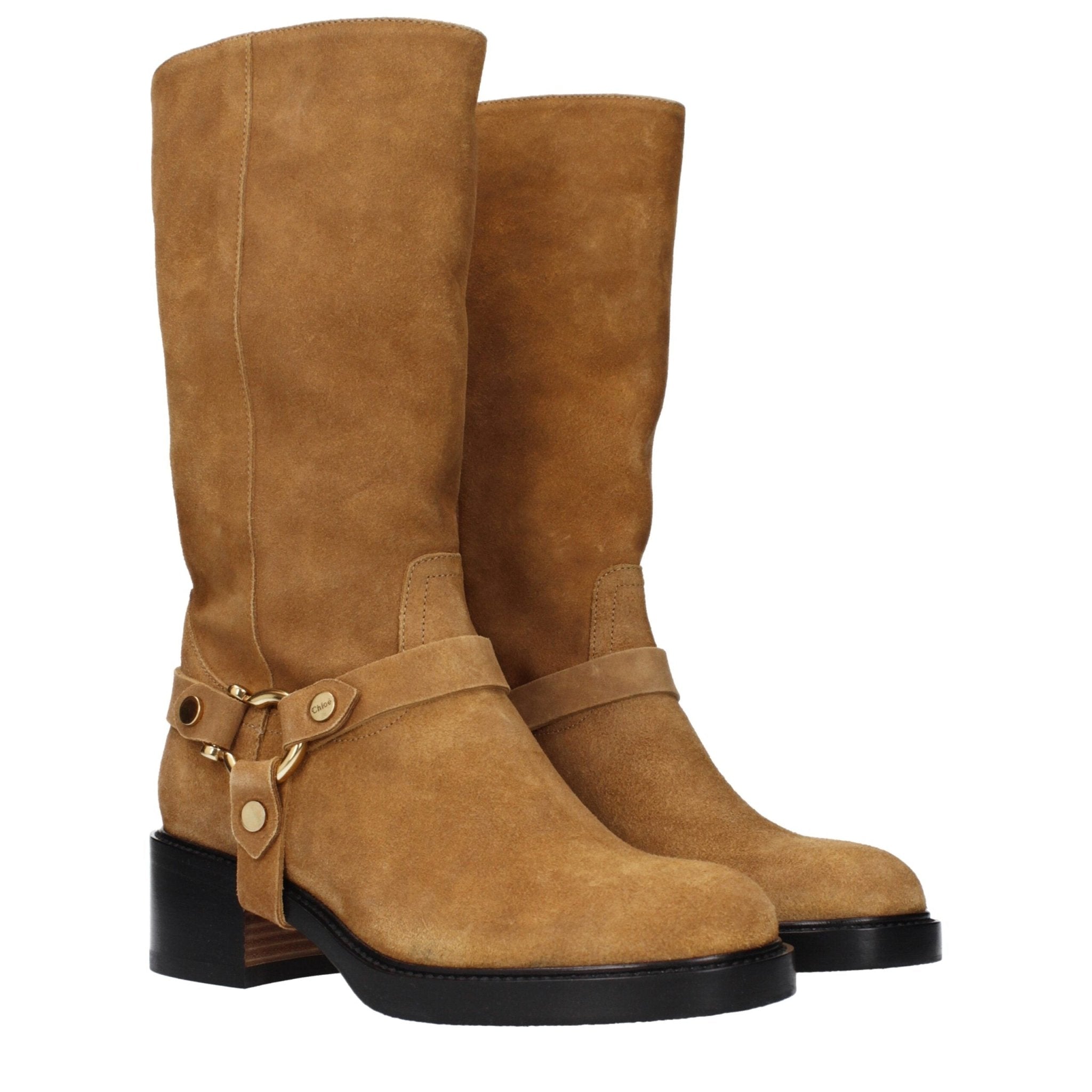 Brown Leather Ankle Boots - TIZZIL