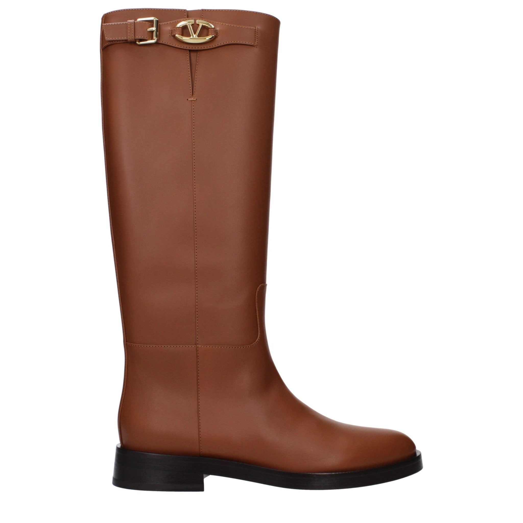 Brown Leather Boots - TIZZIL