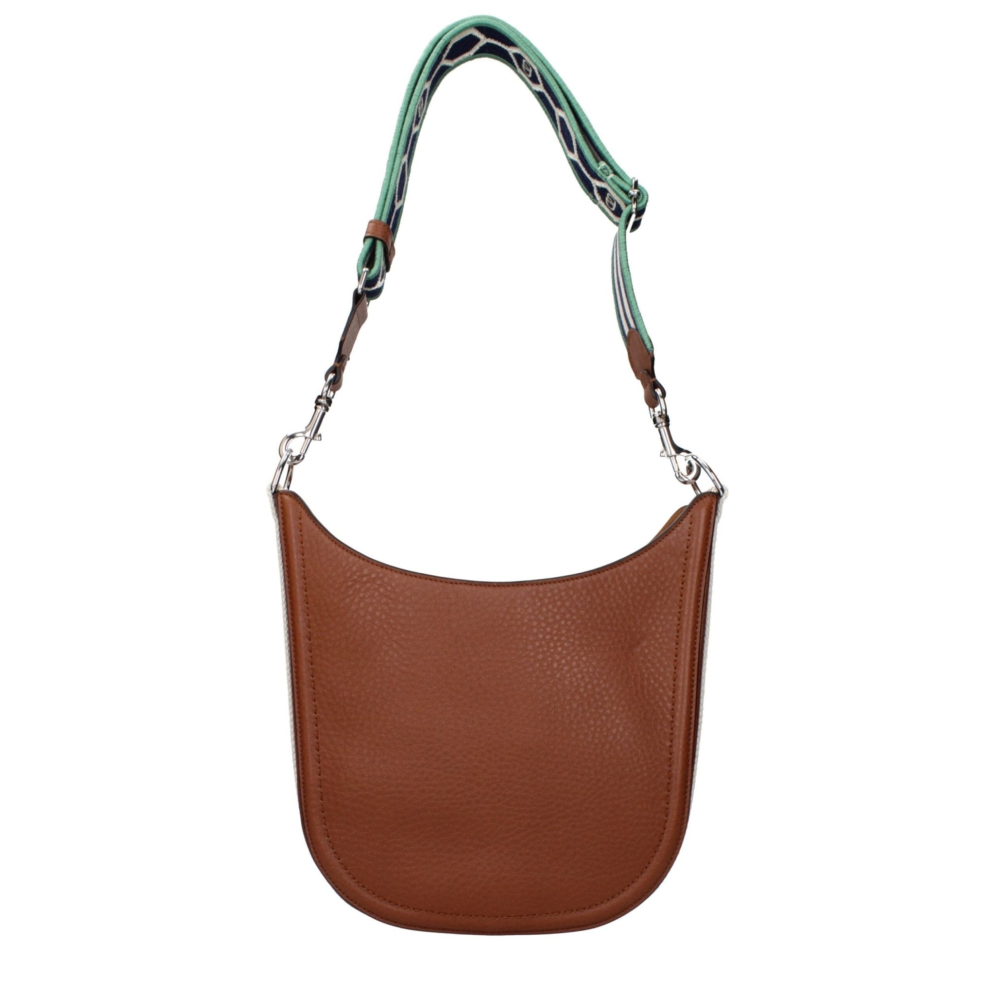 Brown Leather Crossbody Bag - TIZZIL